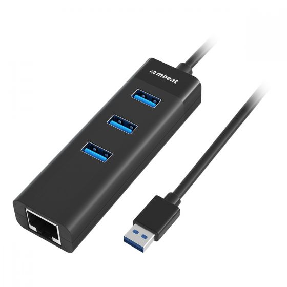 3-Port USB 3.0 Hub + Gigabit Ethernet