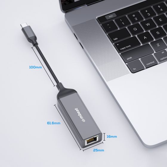 10/100/1000Mbps USBC To Gigabit Adapter