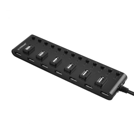 13-Port USB 2.0 Hub Manager with Switches