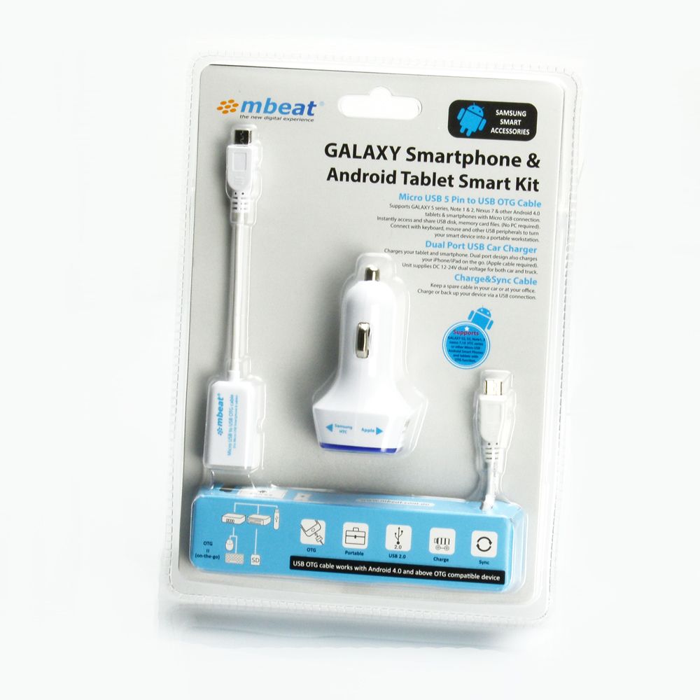 GALAXY Tab Bluetooth Keyboard and Accessory Kit-White-1