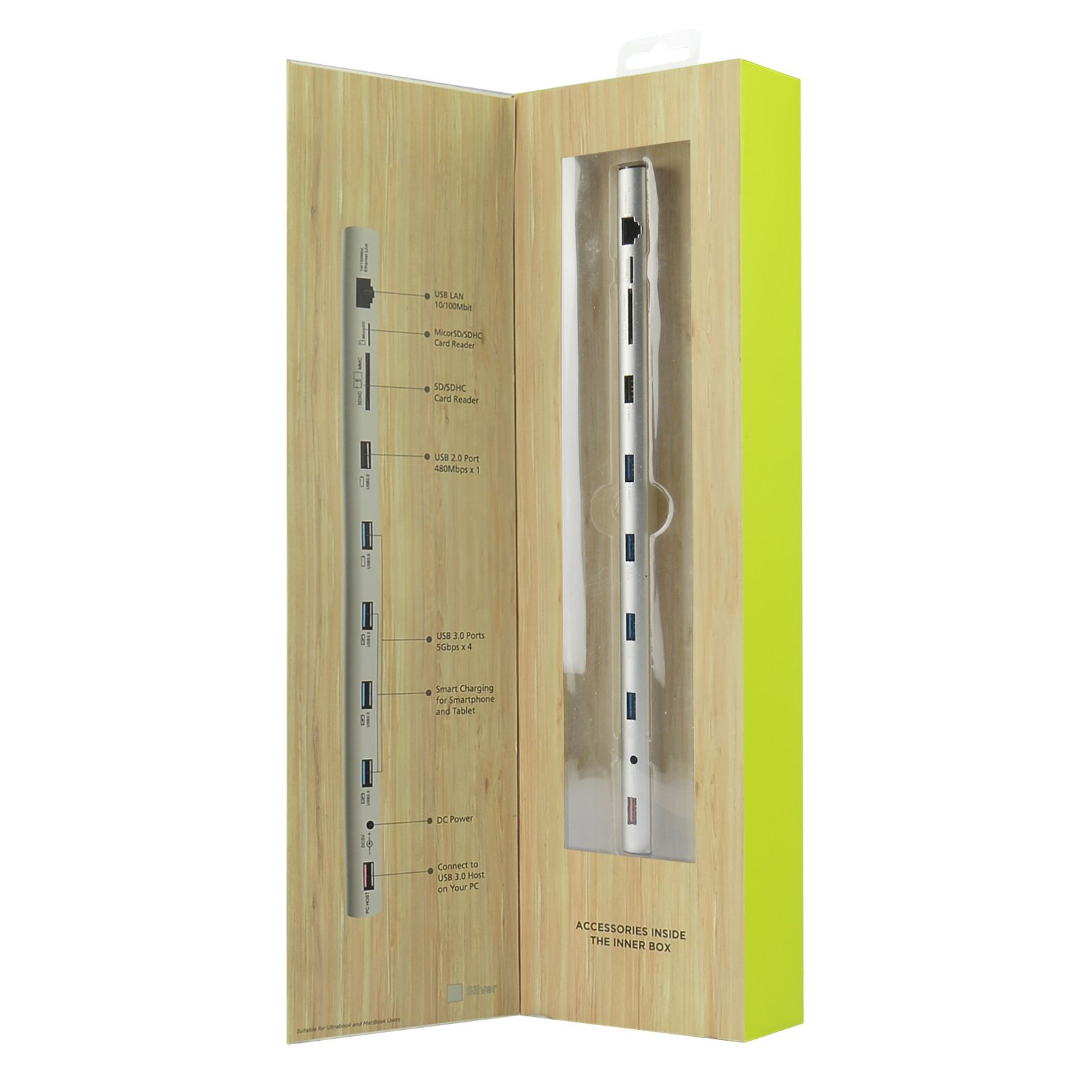 M-Sleek Multifunction USB Hub Docking Station (MTT Hub) - USB Connectivity