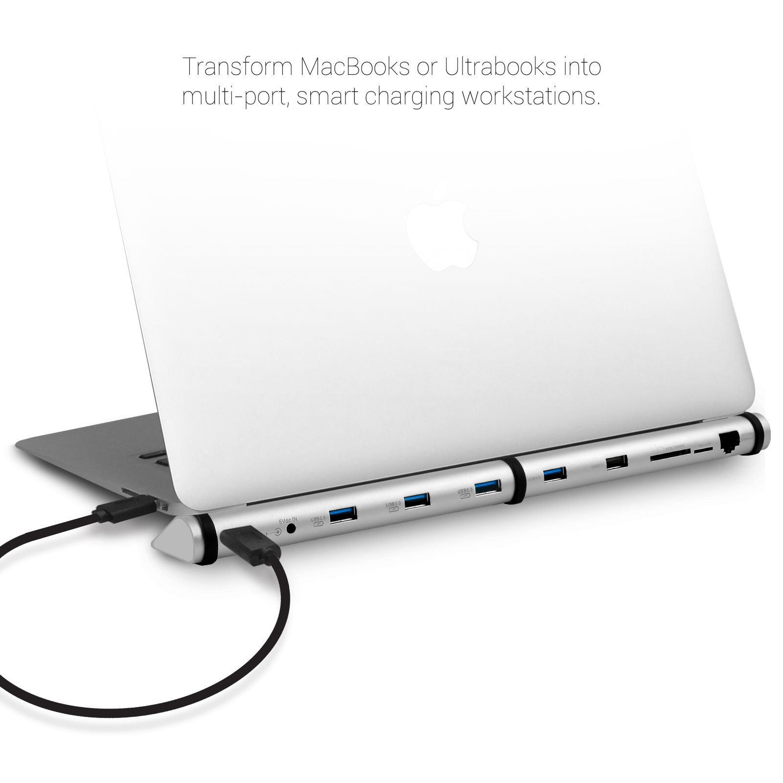 MSDOCK-B MACBOOK AND NOTEBOOK DOCK BLK USB CHARGER MICRO SD LAN MBEAT MB-MSDOCK-B