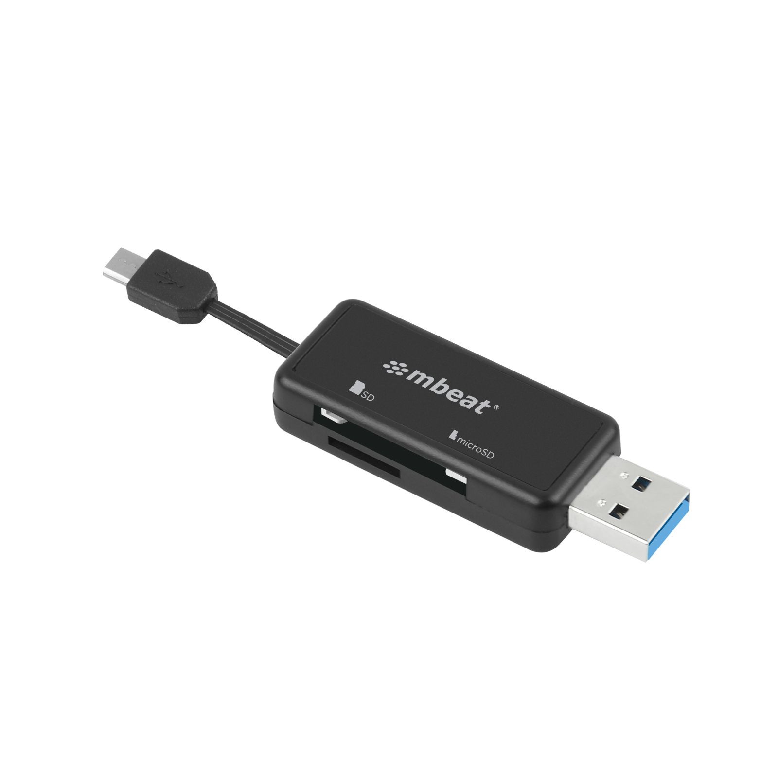 USB 3.0 and Micro USB OTG Card Reader USBA Connectivity