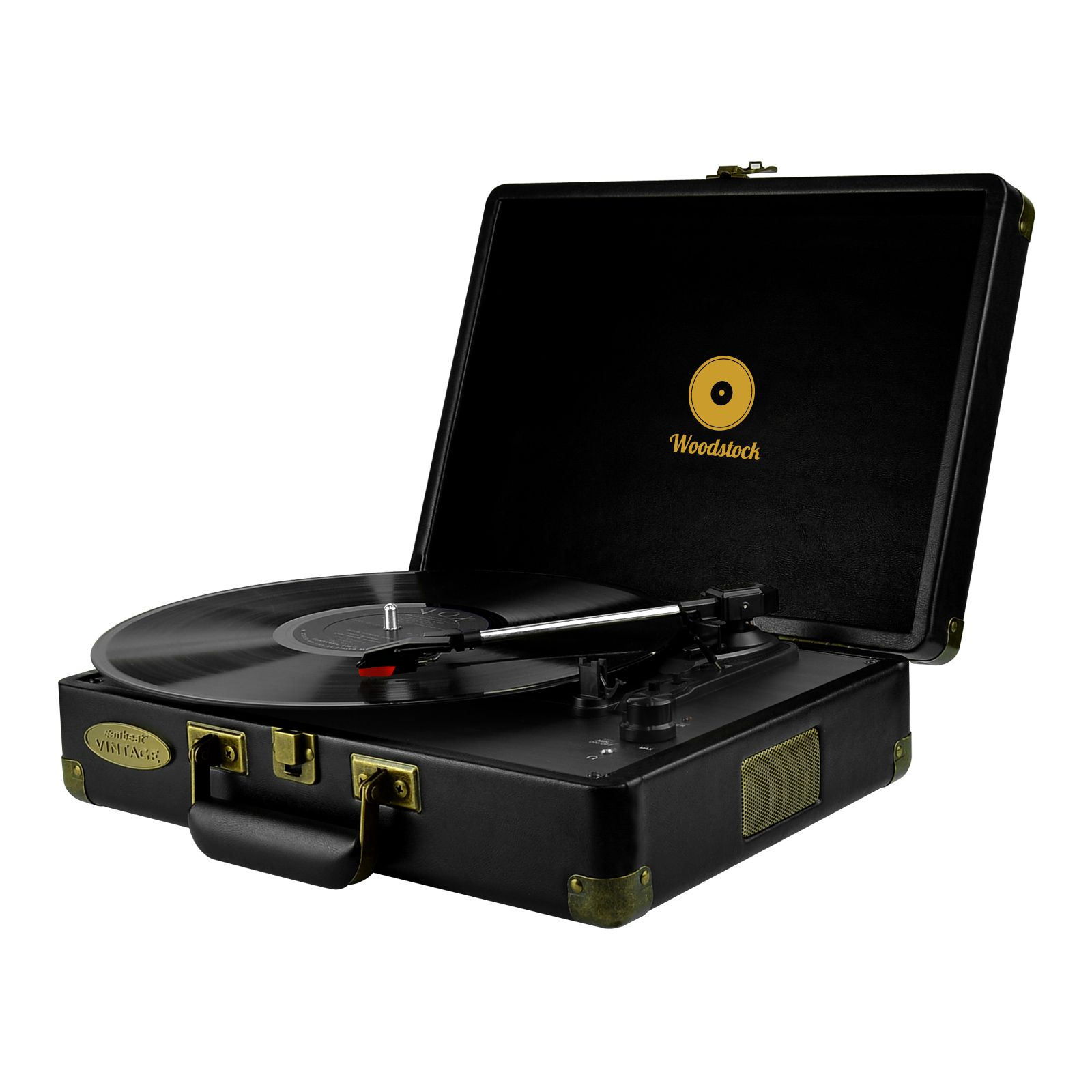 Woodstock Retro Turntable PlayerBlack Retro Turntables