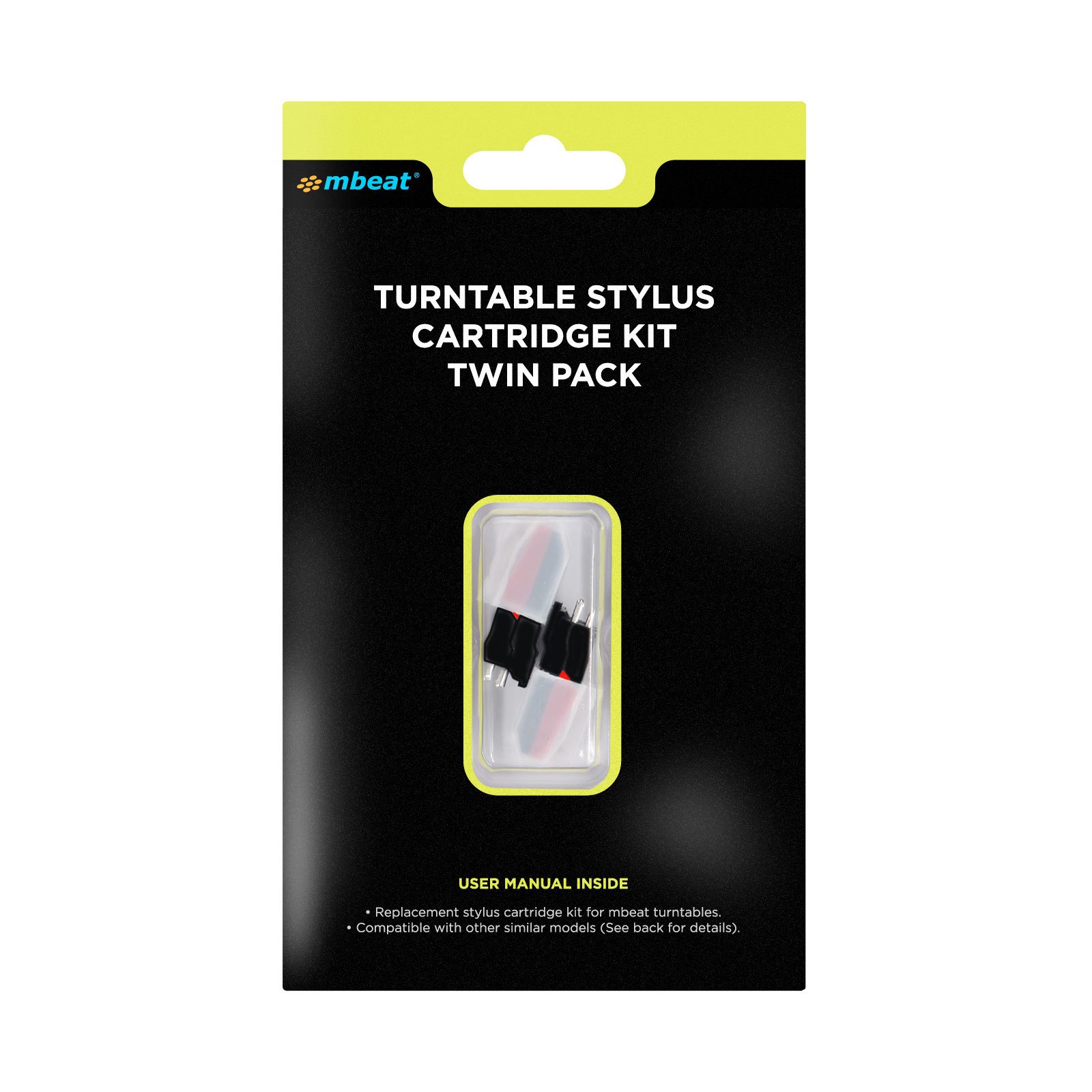 mbeat Turntable Replacement Stylus & Cartridge Kit
