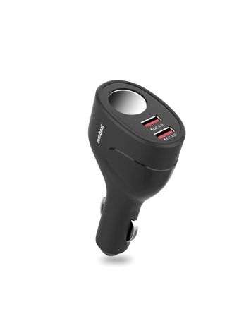 Gorilla Power Dual Port QC3.0 Car Charger and Cigarette Lighter Extender