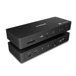 mbeat TB48 Thunderbolt 4 USB4 Docking Station MB-DOCK-TB48 — front and rear panel view showing SD card slot, USB-C, audio, host port, HDMI 2.1, 2.5GbE LAN and USB-A ports