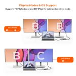 MB-XAD-C2DPHD supports Windows OS MST and MacOS SST display