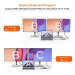 MB-XAD-C2HDM supports Windows OS MST and Mac OS SST display