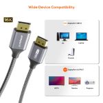 mbeat ToughLink 1.8m 16K DisplayPort to Display Port Cable