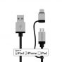 2-In-1 MFI Lightning and Micro USB Cable (1M)