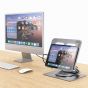 mbeat Stage S12 Rotating USB-C Laptop Stand Hub, Laptop Stand Dock, Laptop Stand with Docking Station Supports Tablet and Laptop