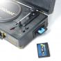 mb-tr166blk bluetooth turntable player with cassette playing cassette