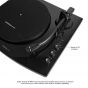 Pro-M Stereo Turntable with Speakers Black