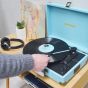 Woodstock II Vintage Turntable Player with BT Receiver & Transmitter - Blue