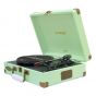 Woodstock II Vintage Turntable Player with BT Receiver & Transmitter - Tiffany Green