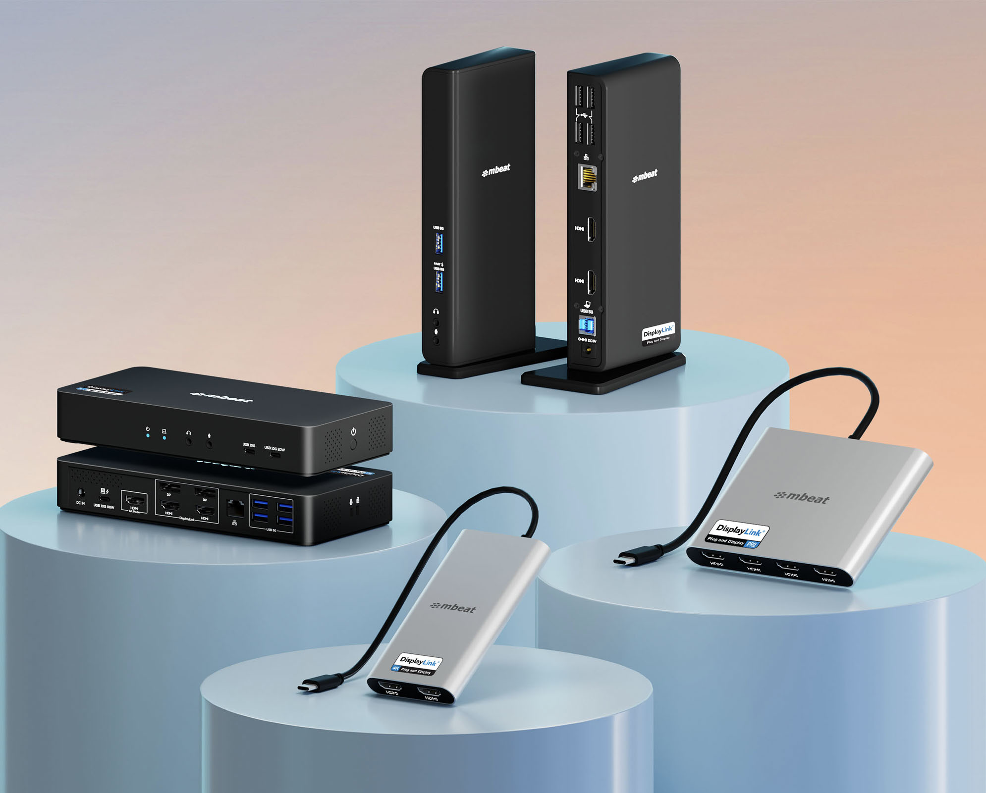 mbeat Certified DisplayLink Docks and Adapters